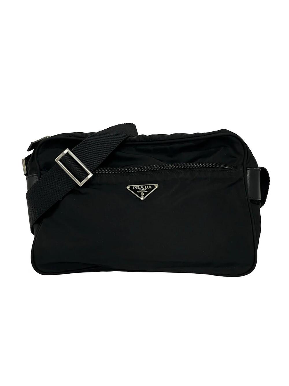 Prada Black Nylon Shoulder Bag #345347P67B